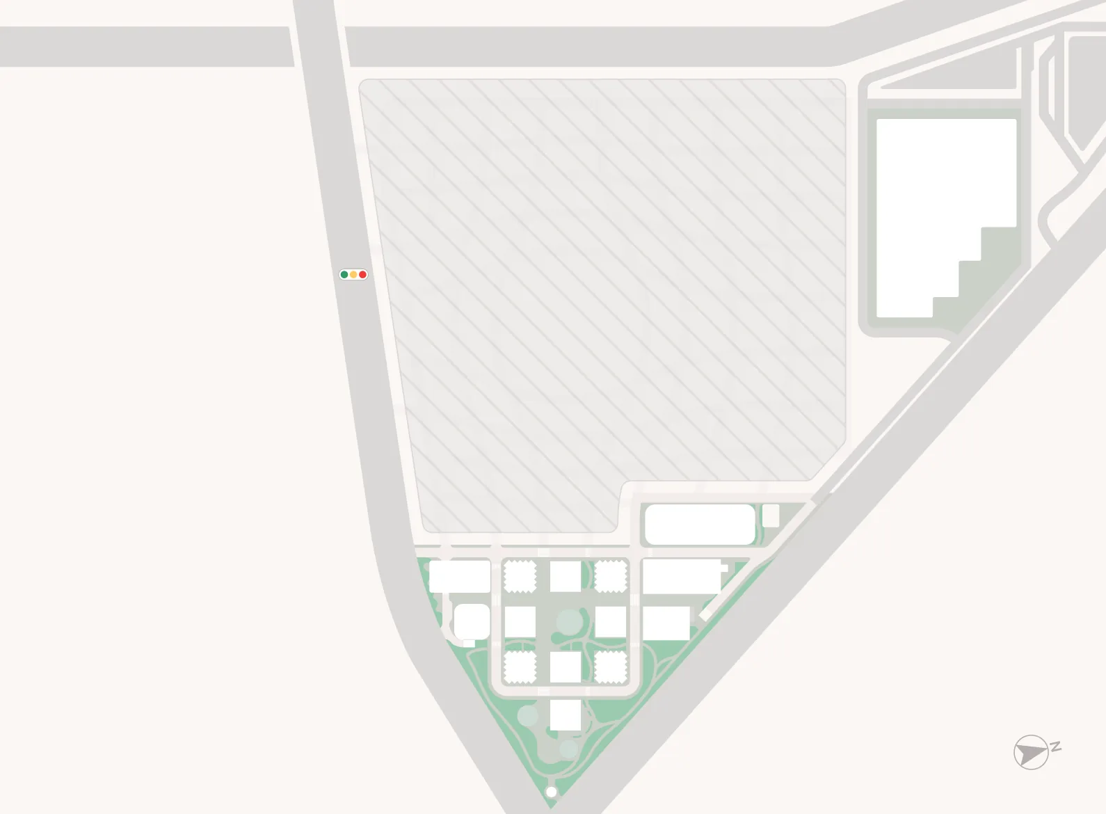 Map showing facility information in Woven City