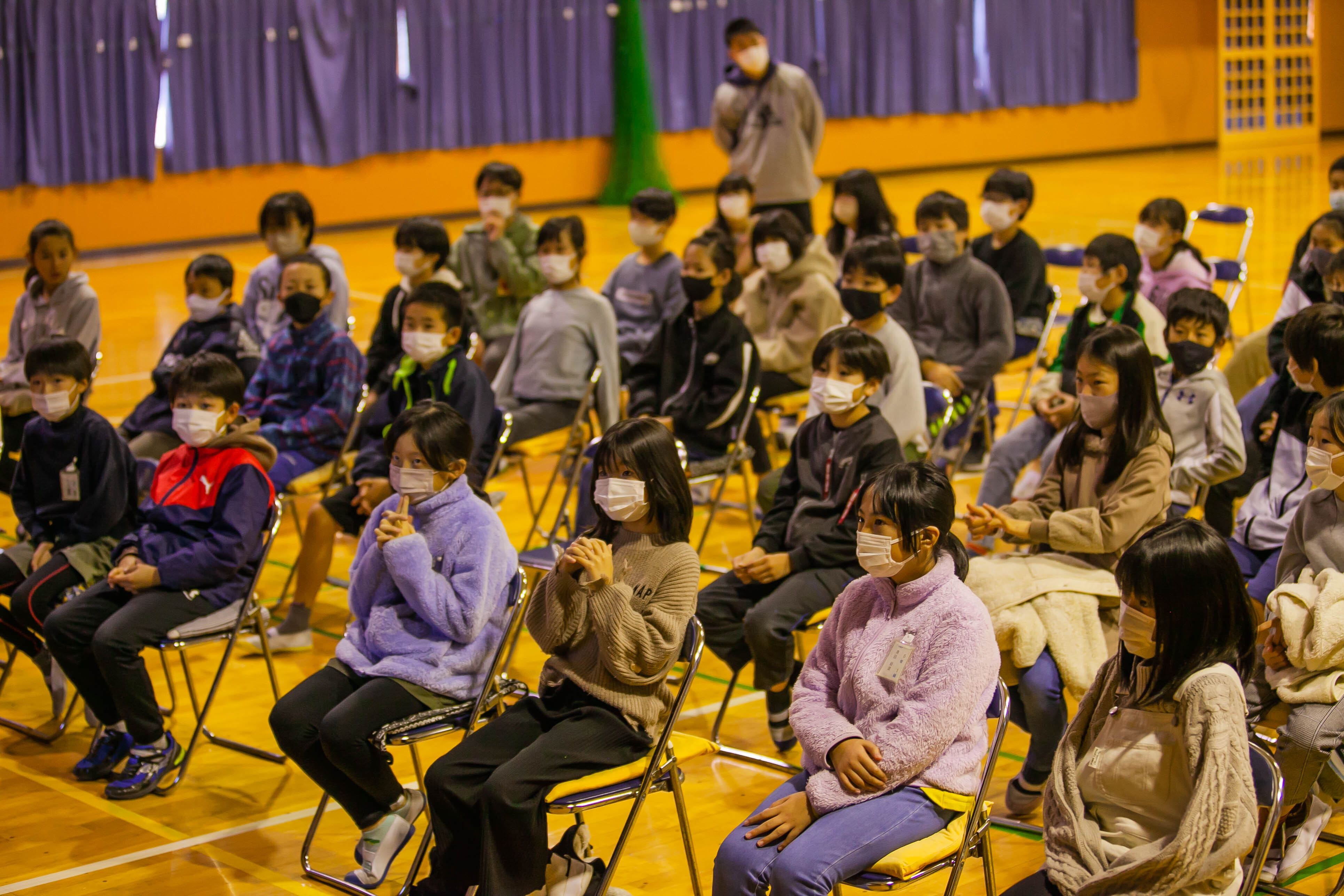 Photo of students speaking during Toyota School